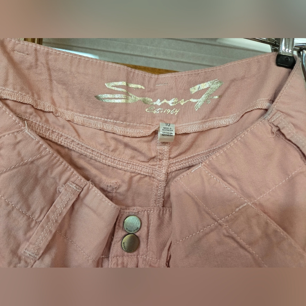 Seven7 Blush Quilted Trousers